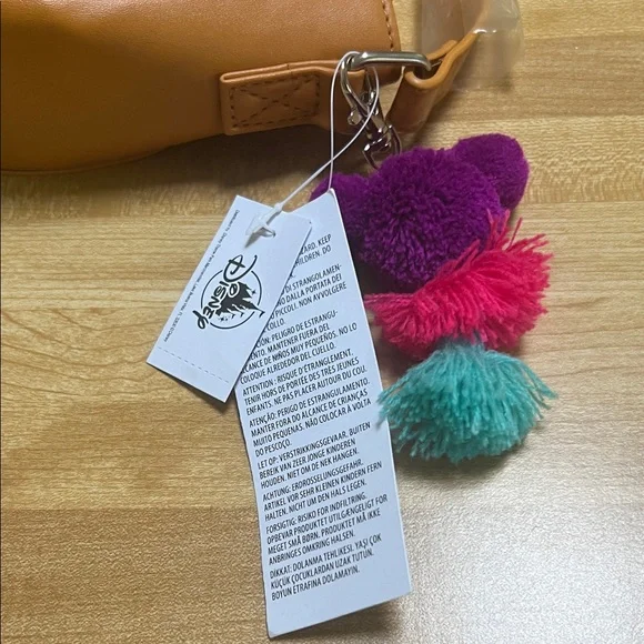 # 0740 + Embroidered Leather Tan Crossbody Bag - Picture 7 of 9